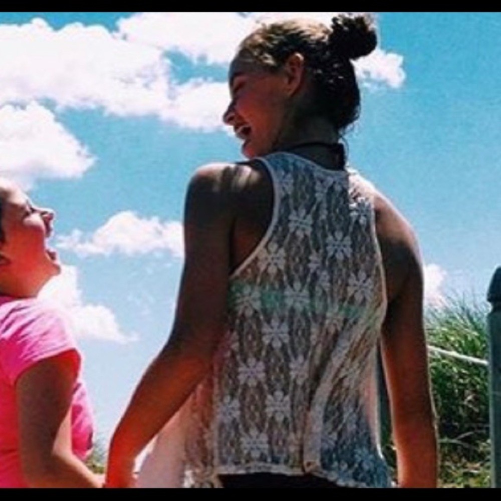 Lace back Pink Tanktop